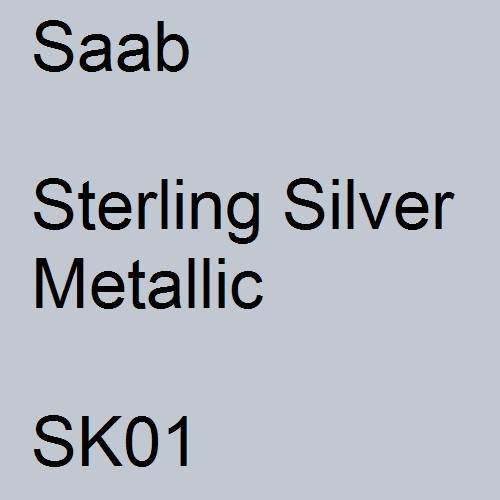 Saab, Sterling Silver Metallic, SK01.